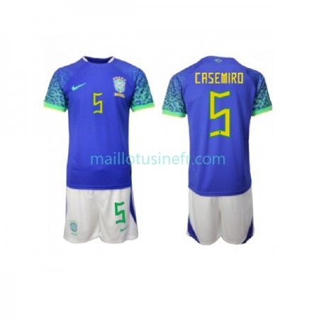Maillot de Foot Brésil Casemiro 5 Extérieur Coupe du monde 2022 - Enfant Maillot de Foot Brésil Casemiro 5 Extérieur Coupe du monde 2022 - Enfant